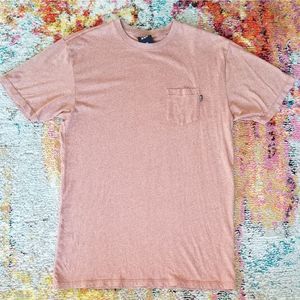 HUF Premium Mock Twist Pocket Rust Tshirt